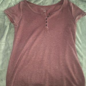 dusty rose henley shirt